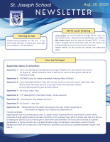 School Newsletter for August 26, 2026