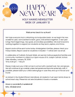 January 9, 2026 Newsletter