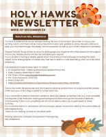 November 21, 2025 Newsletter