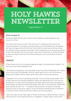 August 23, 2024 Newsletter